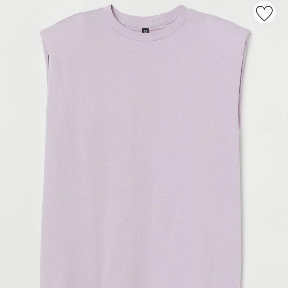 Women's H&M Light Purple Oversized T-Shirt Size L